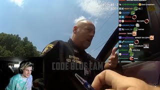 xQc Reacts To Sheriff And Police Sergeant Threaten To Arrest Each Other | Code Blue Cam