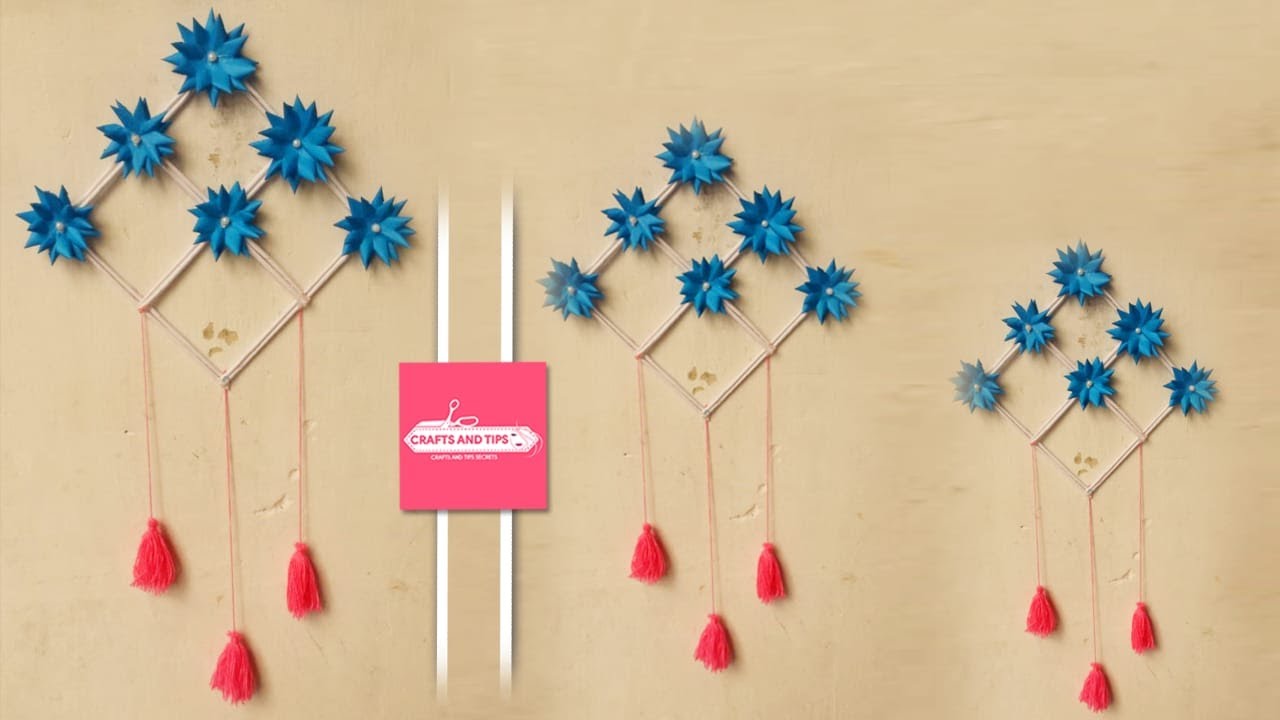 HOW TO MAKE NICE WALL HANGING HAND MADE CRAFT CRAFTS AND TIPS YouTube