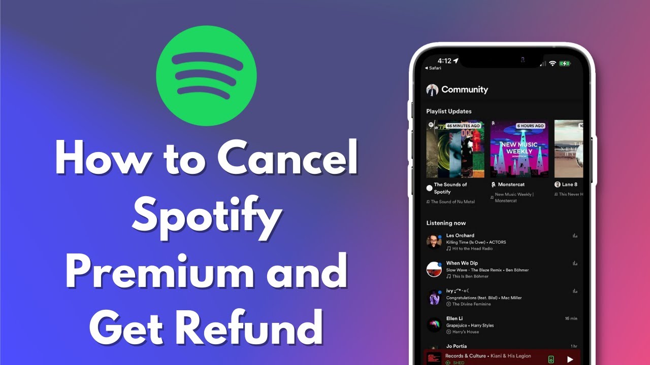 How To Cancel Spotify Premium And Get Refund 2024 YouTube