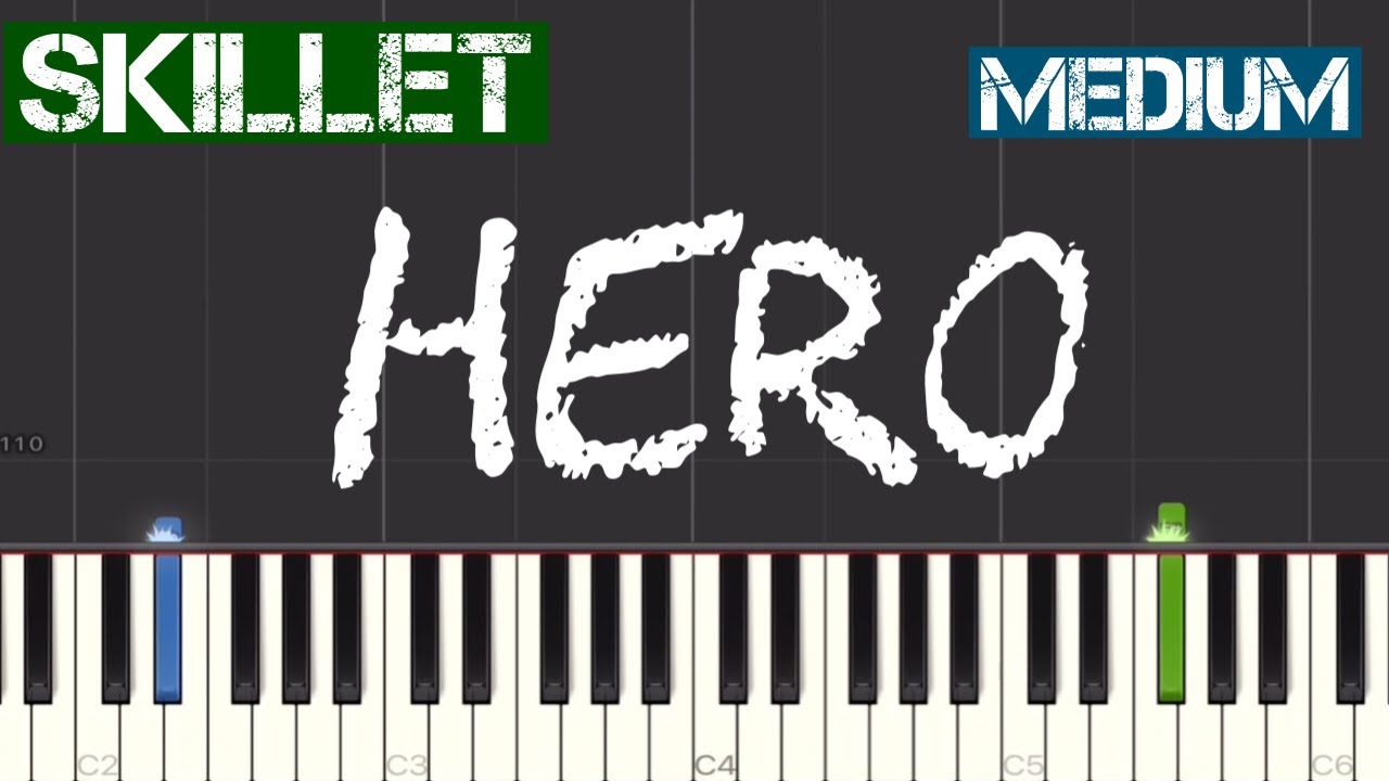 Skillet Hero Piano Tutorial Medium YouTube