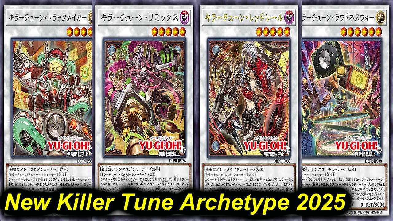 New KILLER Archetype! KILLER TUNE Deck 2025! 1 Tuner +1 Tuner! Yu-Gi-Oh !