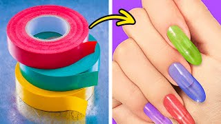 Tik tok beauty hacks | nail art ideas, hair tips and makeup tricks