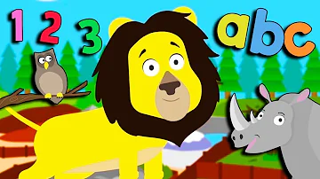 Animal Learning Videos For Toddlers | Number Zoo | Counting, colours, animal sounds