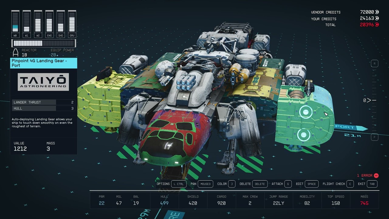 [PC] Starfield - Building My First Spaceship After Neon (Volii) Visit.