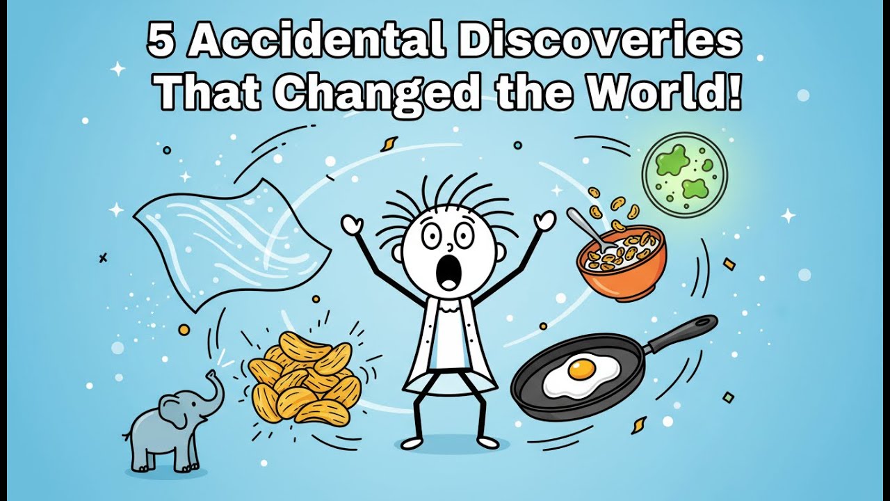5 Accidental Discoveries That Changed the World | Fun Stick-Figure Animation History