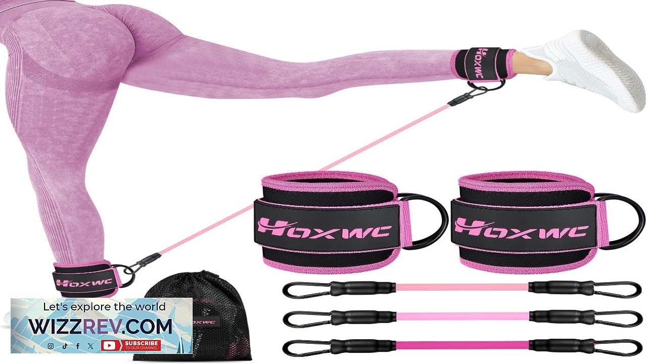 Ankle Resistance Bands with Cuffs Ankle Bands for Working Out Ankle Resistance