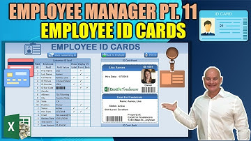 How To Create An ID Card With Bar Codes In Excel [Employee Manager Pt. 11]