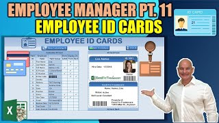 How To Create An ID Card With Bar Codes In Excel [Employee Manager Pt. 11] screenshot 4