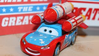 Mattel Disney Cars Toon Daredevil Lightning McQueen with Flames