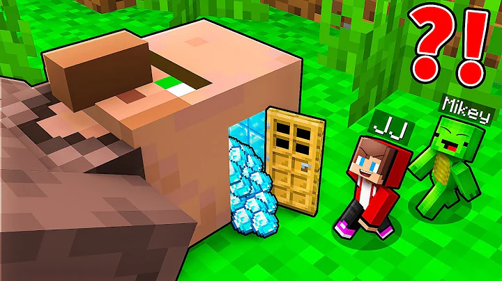 JJ and Mikey Built a SECRET BASE Inside Villager in Minecraft - Maizen