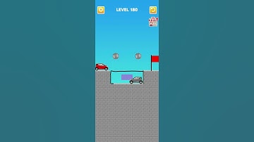 Draw Bridge puzzle level 180 #game #bridge #gameplay #puzzle #draw #games #gaming #drawing #shorts