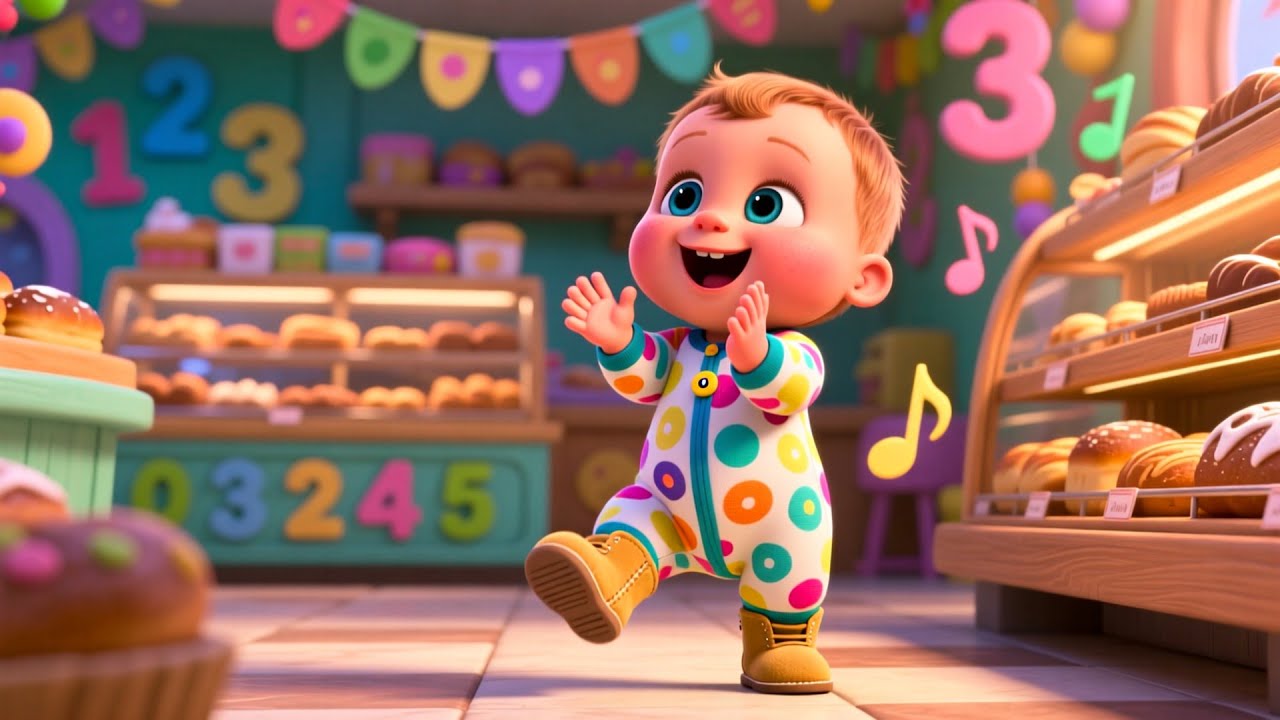 Baby Learn 123 Bakery 🍰🎶 Fun Counting Song for Kids | Learn Numbers 1 to 10 Toddlers
