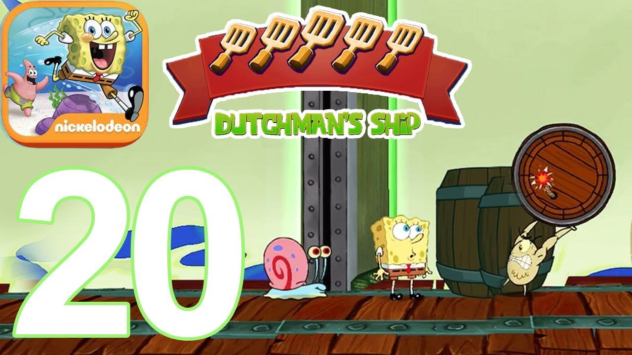 SpongeBob Patty Pursuit Golden Spatulas Dutchman's Ship Gameplay