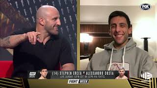 Alex Volkanovski chats with Stephen 'Astro Boy' Erceg ahead of UFC 295 | Fox Sports Australia
