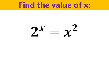 2^x=x^2, Nice Exponential Equation , Can you find all roots?