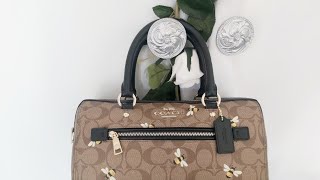 Check out my Coach Outlet Rowan in Signature Bee Canvas!