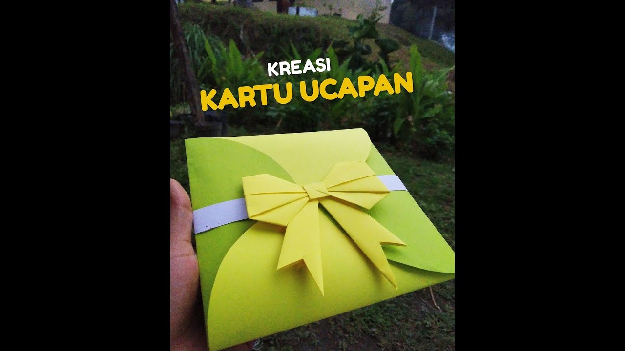 Ide Kreatif Membuat Kartu Ucapan Menarik Dari Kertas 