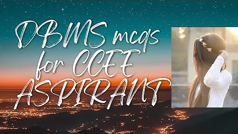 "DBMS MCQs Series for CCEE Aspirants | Exam Booster 2025 #dbms #exam #mcq #preparation "