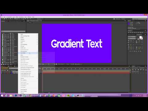 After Effects • Gradient Text • Tutorial