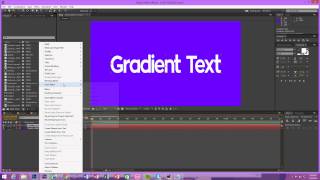 After Effects • Gradient Text • Tutorial