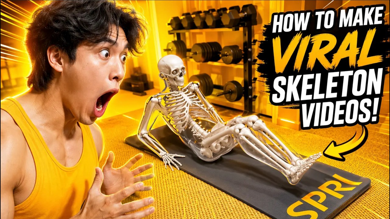 How to make viral skeleton videos for YouTube (step-by-step tutorial ...