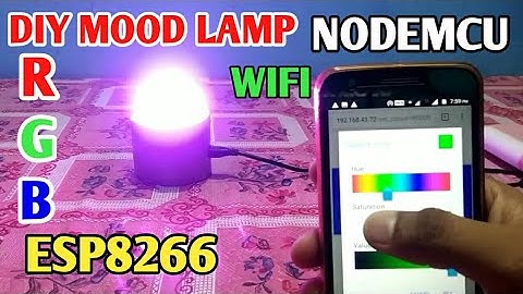 ESP 8266 Nodemcu ws 2812 Neopixel based LED MOOD Lamp controlled using webserver
