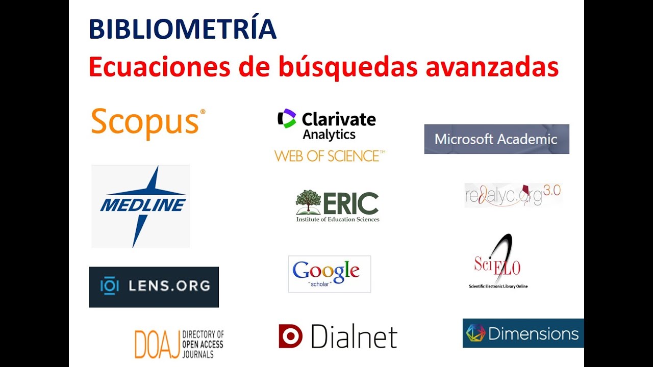 Ecuación de búsqueda avanzada. Scopus & Bibliometría. Operadores