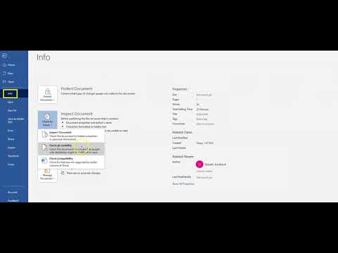 Word Accessibilty - Accessibility Checker