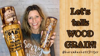 EASY Wood Grain Technique Tumbler Tutorial | COME LEARN WITH ME