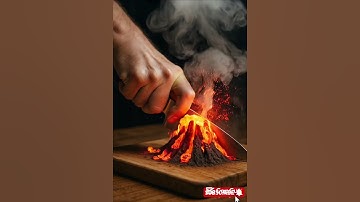 satisfying volcano eruption  ASMR Cut-ASMR shorts#asmr#asmrsounds #oddlysatisfying#mountains#shorts