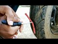 Fix tubeless puncture tyre