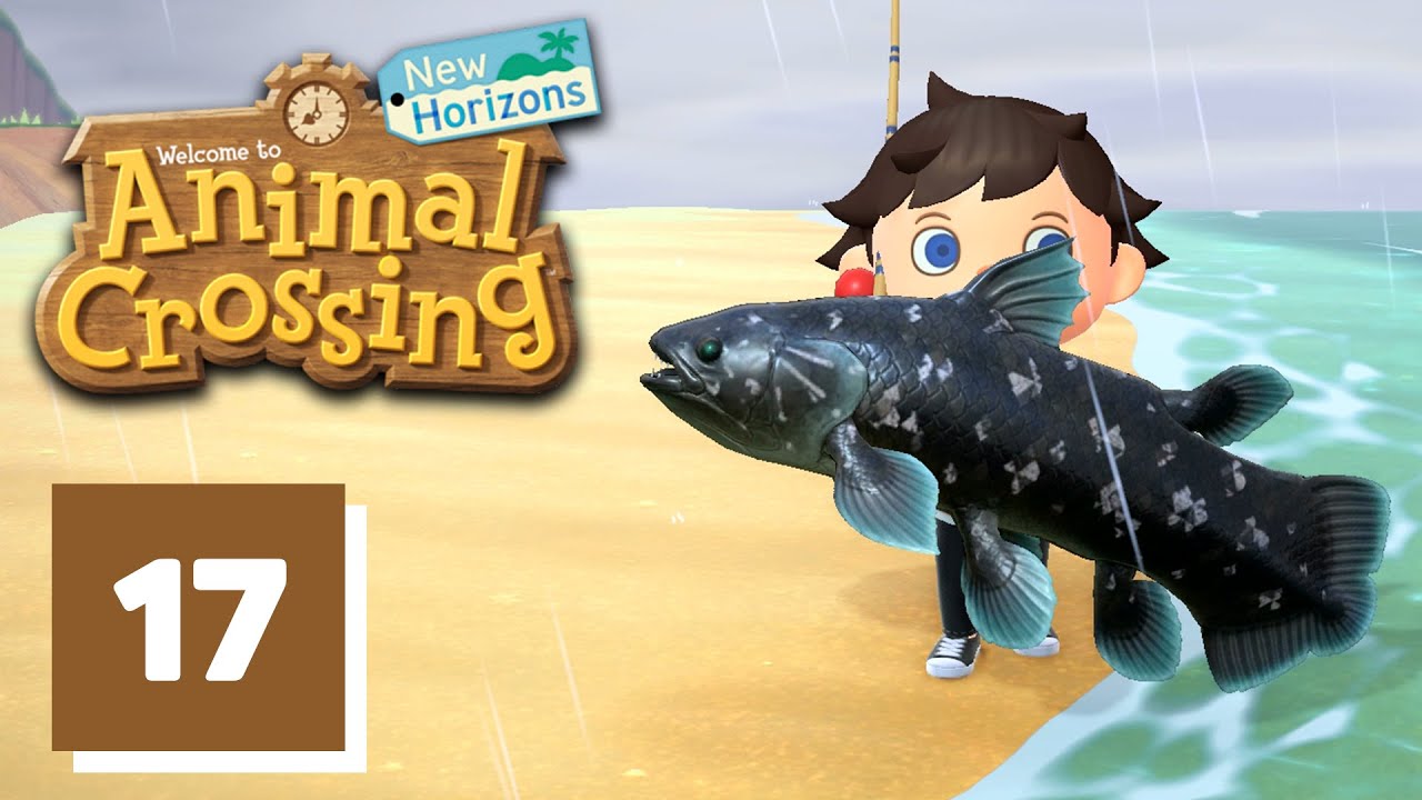 Catching a Coelacanth Animal Crossing New Horizons Gameplay Part