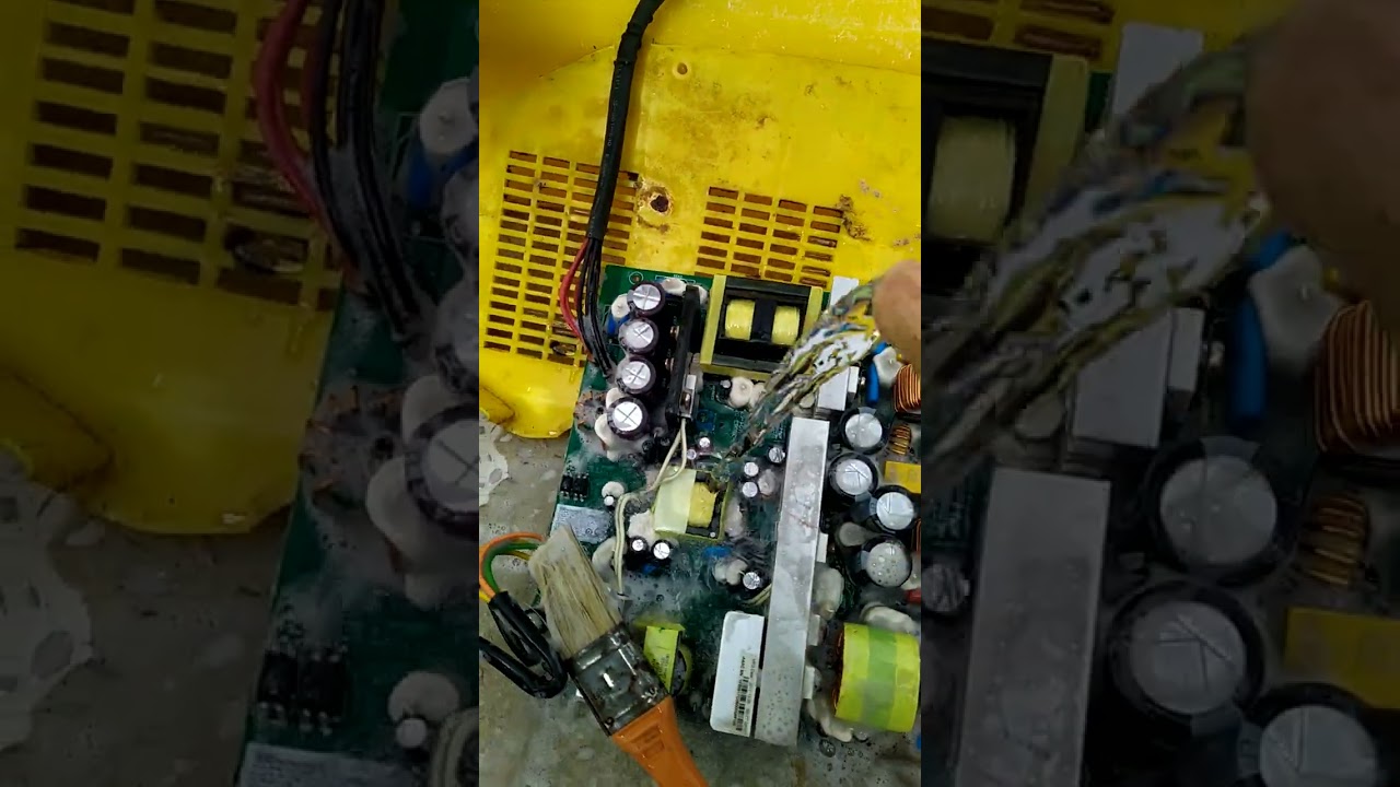 cách vệ sinh board mạch trong công nghiệp....Bộ Switch mạng POE HPE 1920S...lỗi nguồn cấp