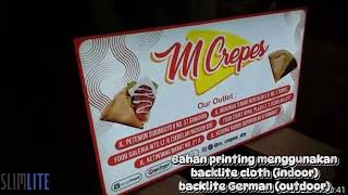 Slim light box, bisa indoor/outdoor, bisa custom ukuran, info Wa085100303081 #neonboxcustom #logo