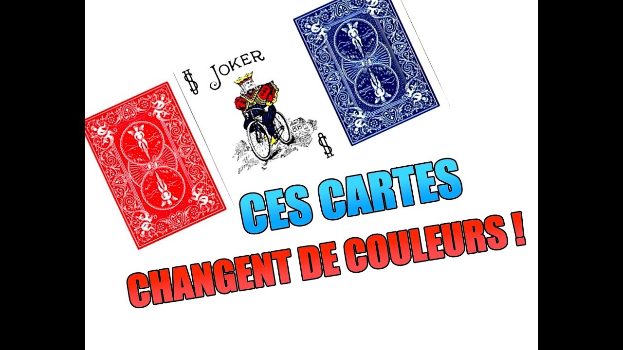 CES CARTES CHANGENT DE COULEURS ! TUTO MAGIE - YouTube