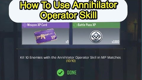 How To Use Annihilator Operator Skill |Call of duty mobile|Pro Gamer Mr RDR