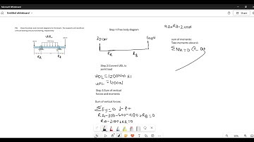 Analysis of beams Ngobeni SL Problem 3
