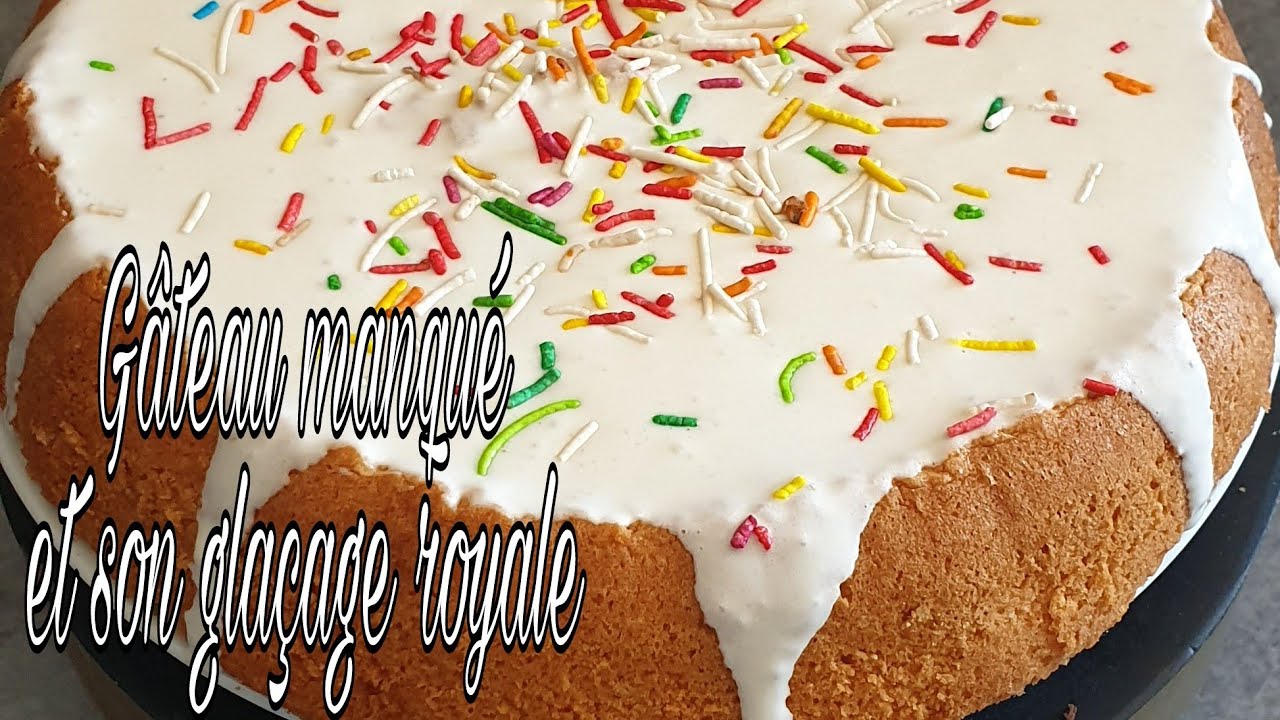 Gateau Manque Et Son Glacage Royale Youtube