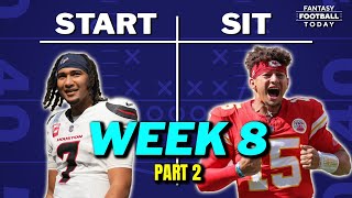 Week 8 Starts & Sits Part 2: Top Ranking Debates, Sleepers, & Busts! | 2024 Fantasy Football Advice
