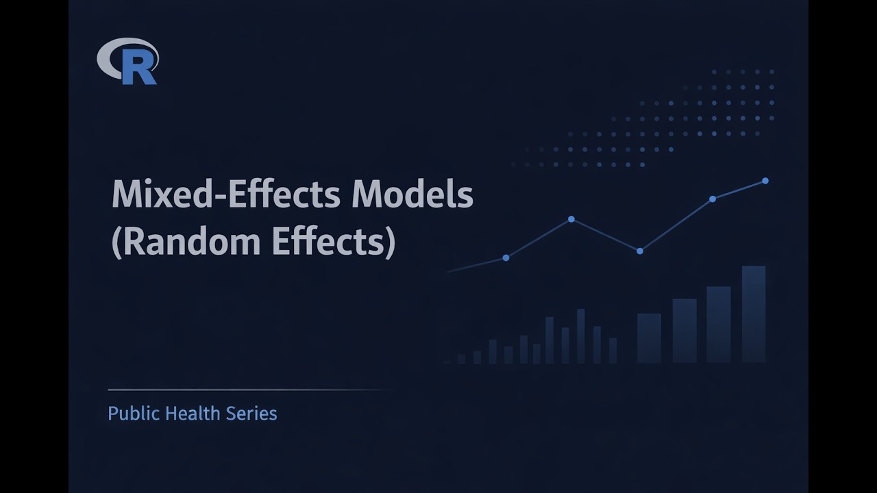Mixed Effect Models in R | Public Health Statistics Explained - YouTube