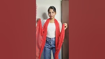 try this Dupatta Hack😱✨/#hacks #hack #dupatta #fashion #style #styling #shortvideo #shorts #ytviral