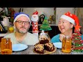 Мукбанг Брауни / Легкий завтрак с американским пирогом / Mukbang Brownie