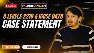 CASE STATEMENT || O LEVELS 2210 || IGCSE 0478 || COMPUTER SCIENCE || CSWITHRIZWAN