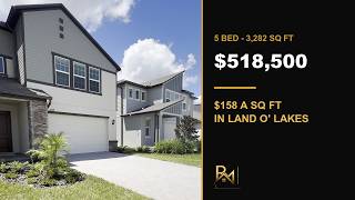 $518,500 for 3,282 Sq Ft in Land O' Lakes FL | 5 Bedroom New Construction Tour