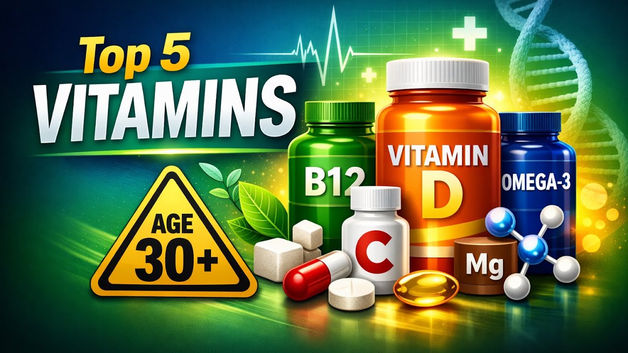 Top 5 Vitamins You Need After Age 30