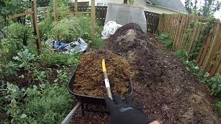 Thermophilic composting with fresh manure, 18 day composting, berkeley method