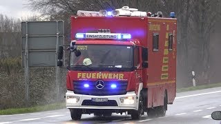 [ELW2, WLF, uvm...] Einsatzfahrten zum Großbrand in Korschenbroich