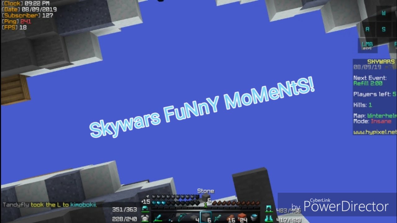 Skywars funny moments! || Minecraft || Part 1 - YouTube