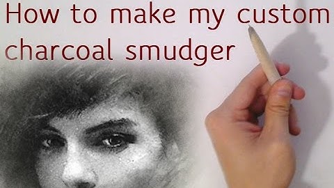 FREE Tutorial (link in my channel) Blending Stump - Make Your Own Charcoal Blending Tools