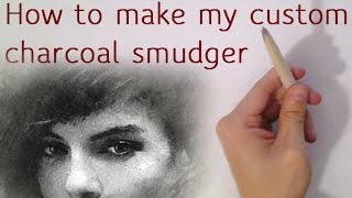 FREE Tutorial (link in my channel) Blending Stump - Make Your Own Charcoal Blending Tools